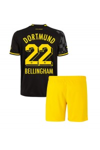 Fotbalové Dres Borussia Dortmund Jude Bellingham #22 Dětské Venkovní Oblečení 2022-23 Krátký Rukáv (+ trenýrky)